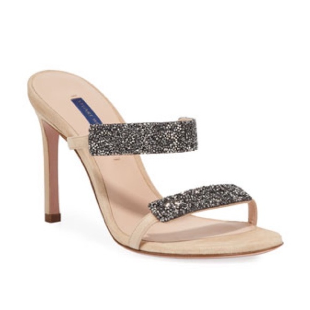 Stuart Weitzman Razzle 95 crystal embellished sandals size 9